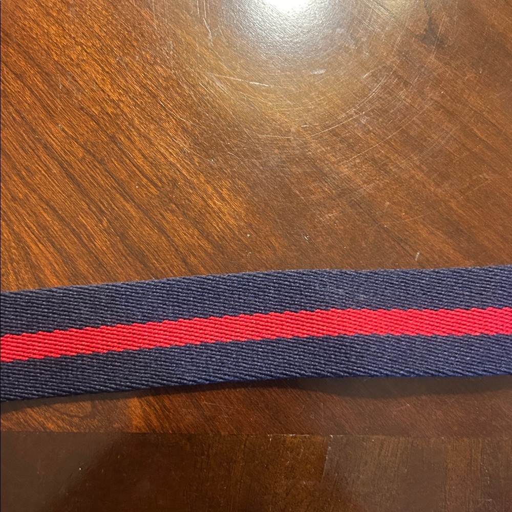 Brooks Brothers Navy and Red Big Kids Belt - Picture 3 of 7